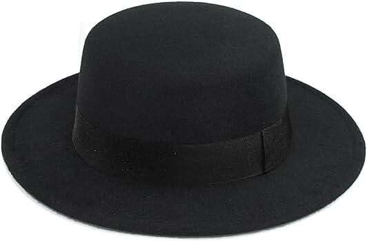 帽子 wicagrocery Round Brim Short Black 81+YMlSOglL._AC_SY350_QL65_.jpg